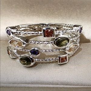 New 925 Silver Sterling Natural Gemstone Ring 8